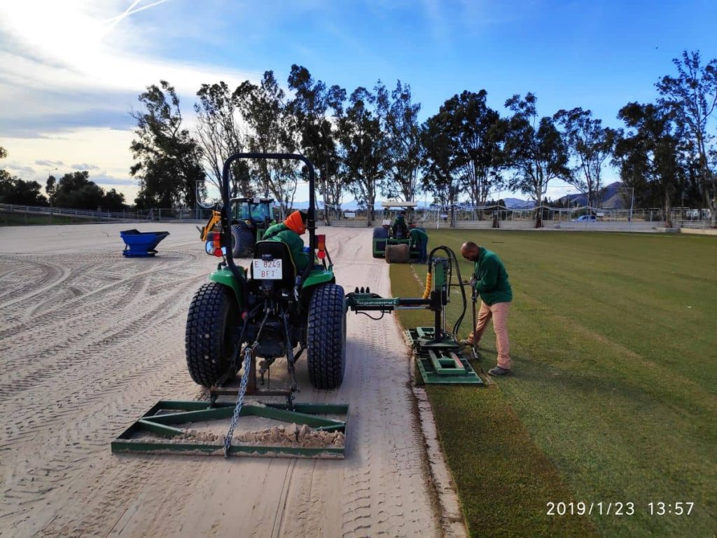 Obra en Campo de fútbol