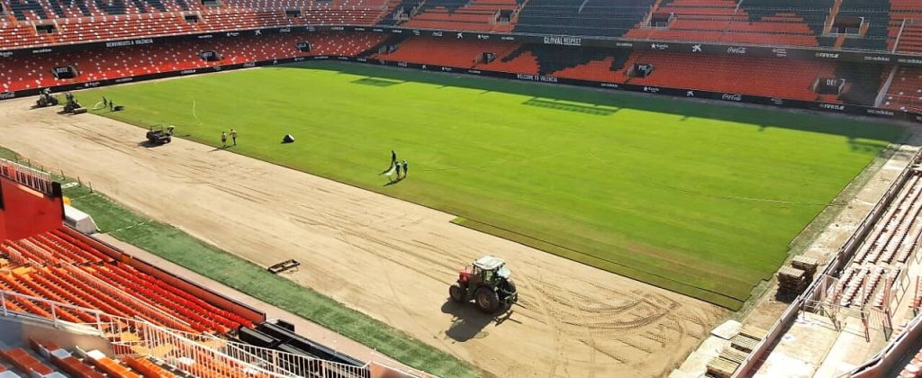 Obra en Campo de fútbol - Césped Natural - Tepeservi